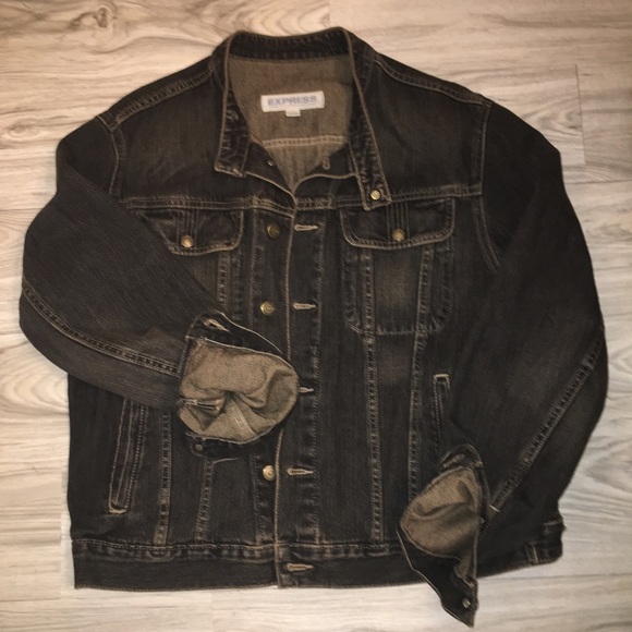 Express Other - Motto Style Denim Jacket